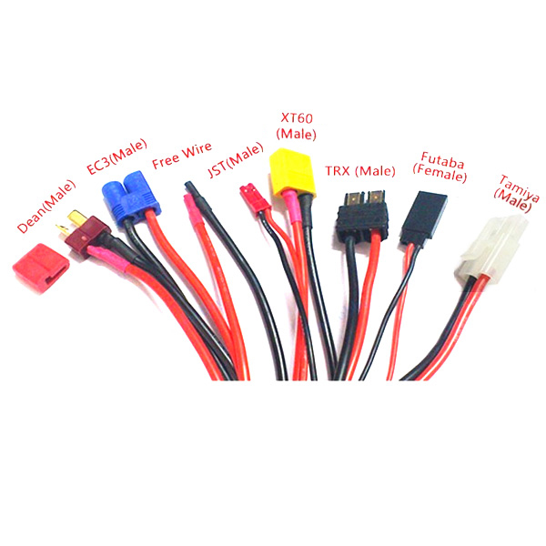 9 in 1 Multifunctional Charger 4.0mm Banana Adapter Connector Plug T Tamiya Futaba TRX' XT60 EC3 JST Wire