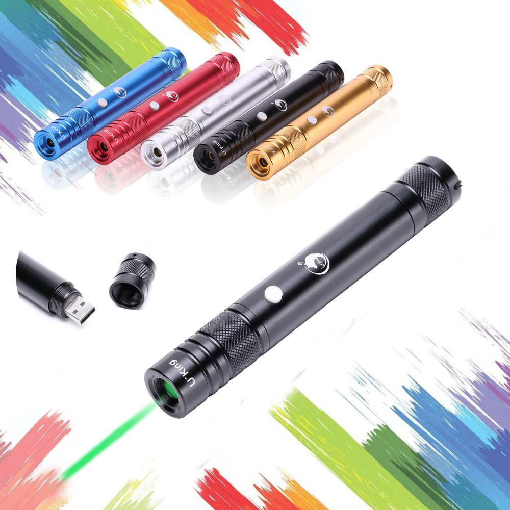 

U KING ZQ-J35 532nm USB Rechargeable Green Laser Pointer Flashlight Laser Pen Laser Supply Laser Pen