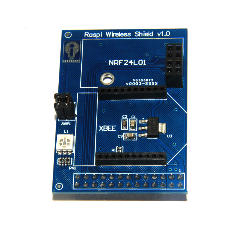 Wireless Shield Board for Raspberry Pi Support Zigbee-Xbee NRF24L01 NRF24L01+RFM12B-D DIY Part 6