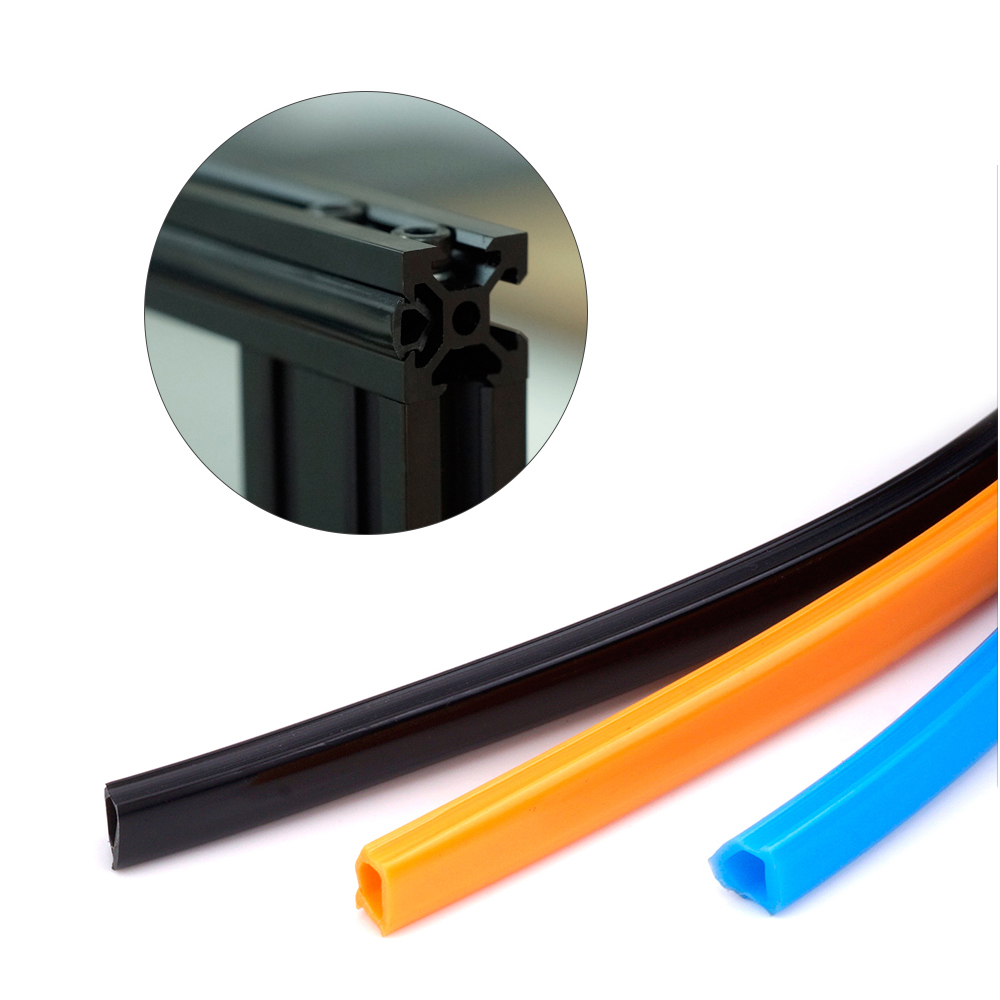 1Meter Black/Orange/Blue 2020 Aluminum Profile Slot Cover/Panel Holder for 3D Printer 16