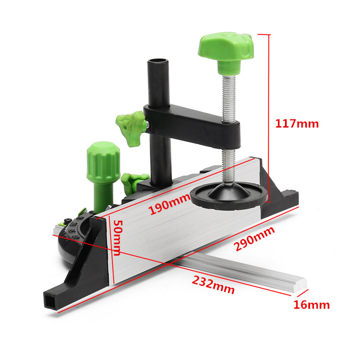 Drillpro Miter Gauge And Box Joint Jig With Adjustable Flip Stop Woodworking Tool For Bosch