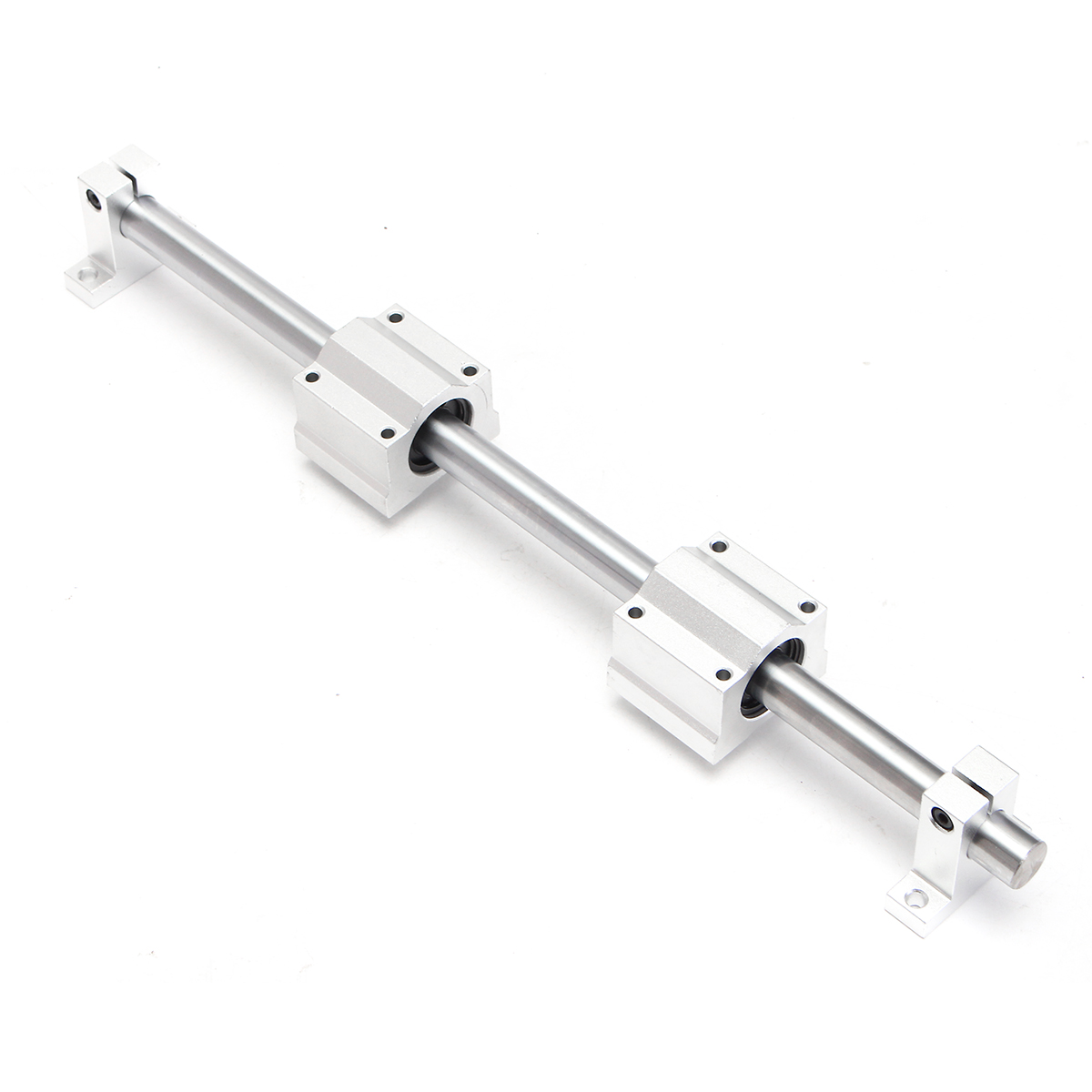 Machifit 16mm x 1000mm Linear Rail Shaft With Bearing Block and Guide Support For CNC Parts