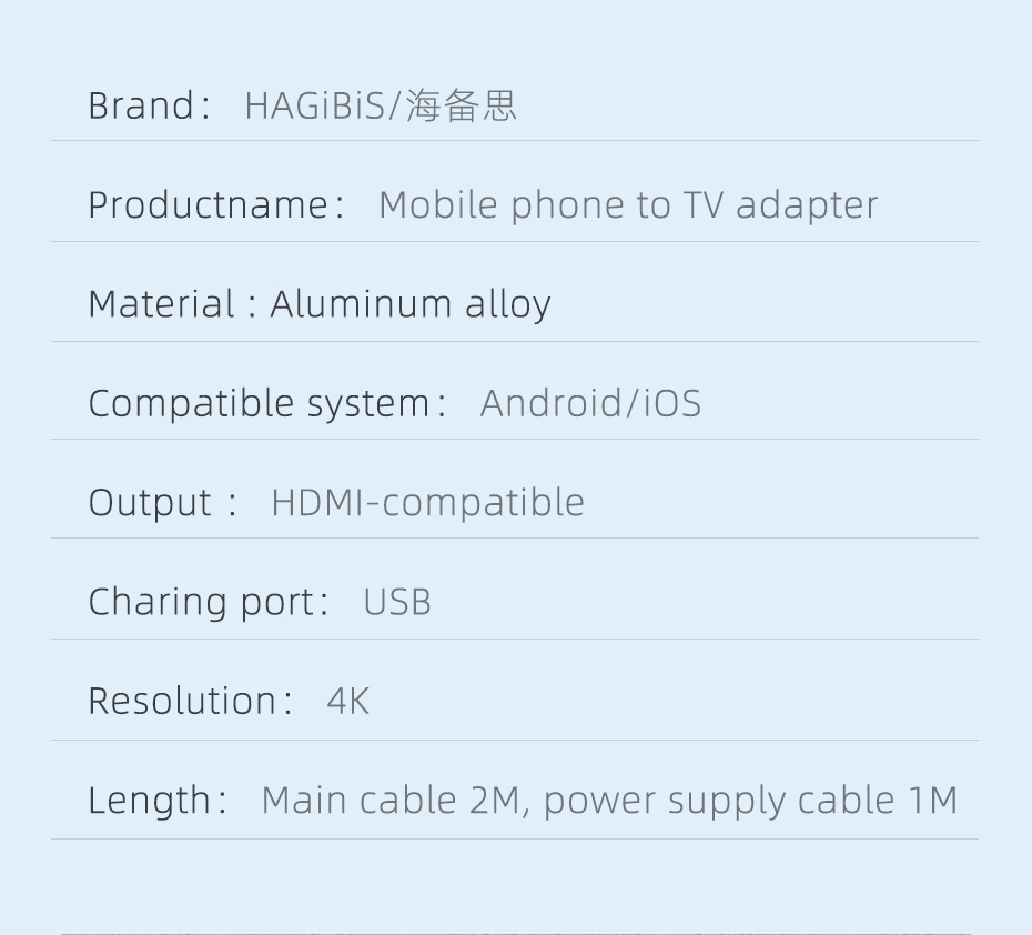 Hagibis 3 in 1 4K HD Micro USB Type-C to Hdmi Cable Audio Video Cable Phone to TV/Projector Adapter for HUAWEI for MacBook Samsung S10 Huawei P40 Pro for iPad Pro