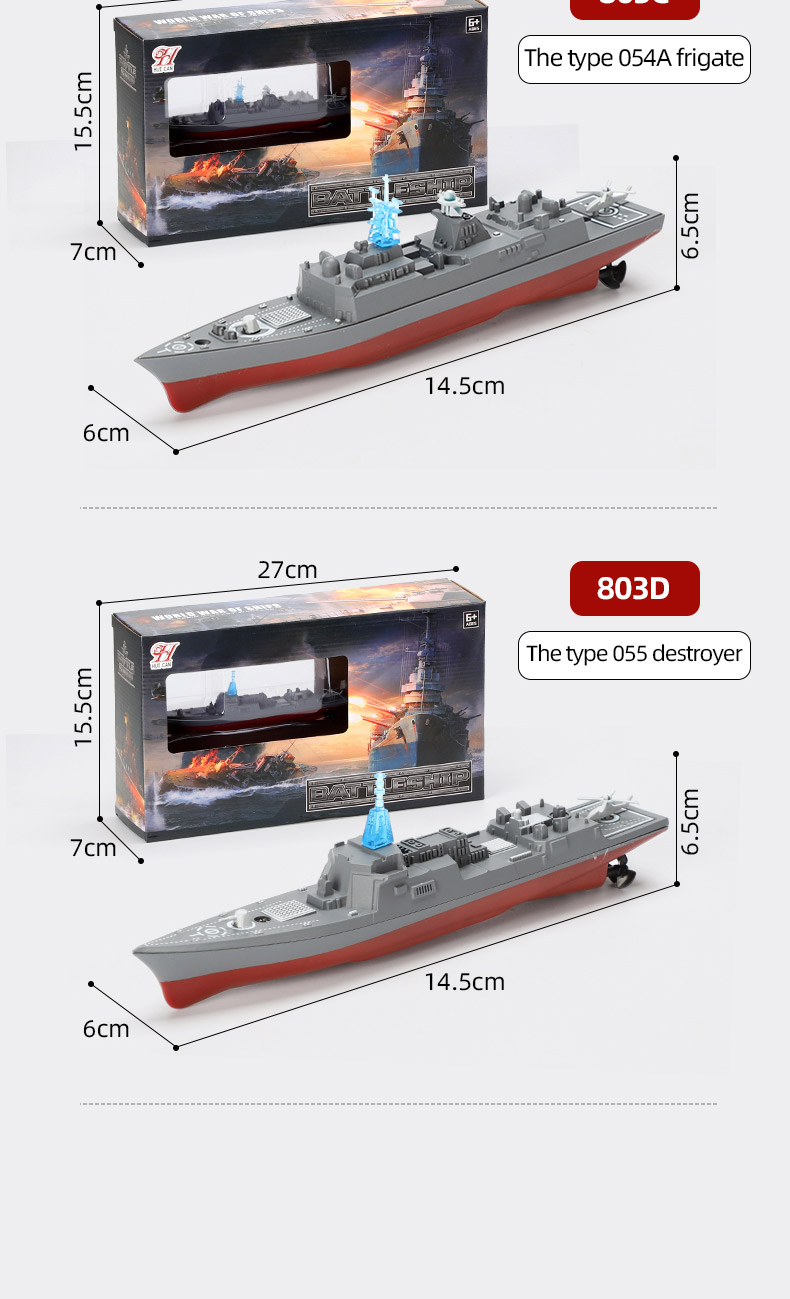 803 2.4G RC Boat Military Remote Control Aircraft Carrier Model Ship Speedboat Yacht Electric Water Toy