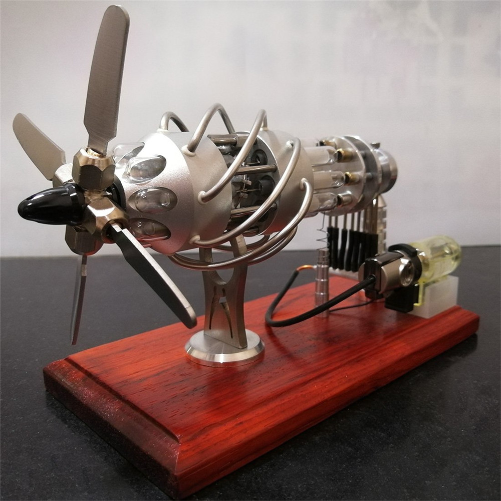 STARPOWER 16 Cilindro De Quartzo Do Tubo De Combustão Externa de Ar Quente Stirling Motor Modelo STEM Motor Motor