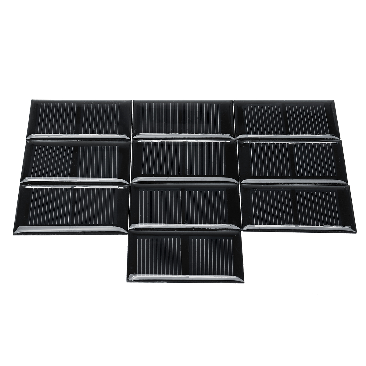 10Pcs Polysilicon Mini Solar Epoxy Panel 1V 125MA One Pcs 9