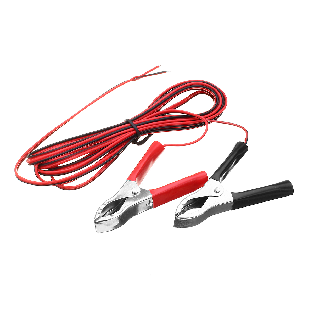 One Pair of 3m Length 3A Red+Black Color Alligator Clip Wiring for Solar Panel 6