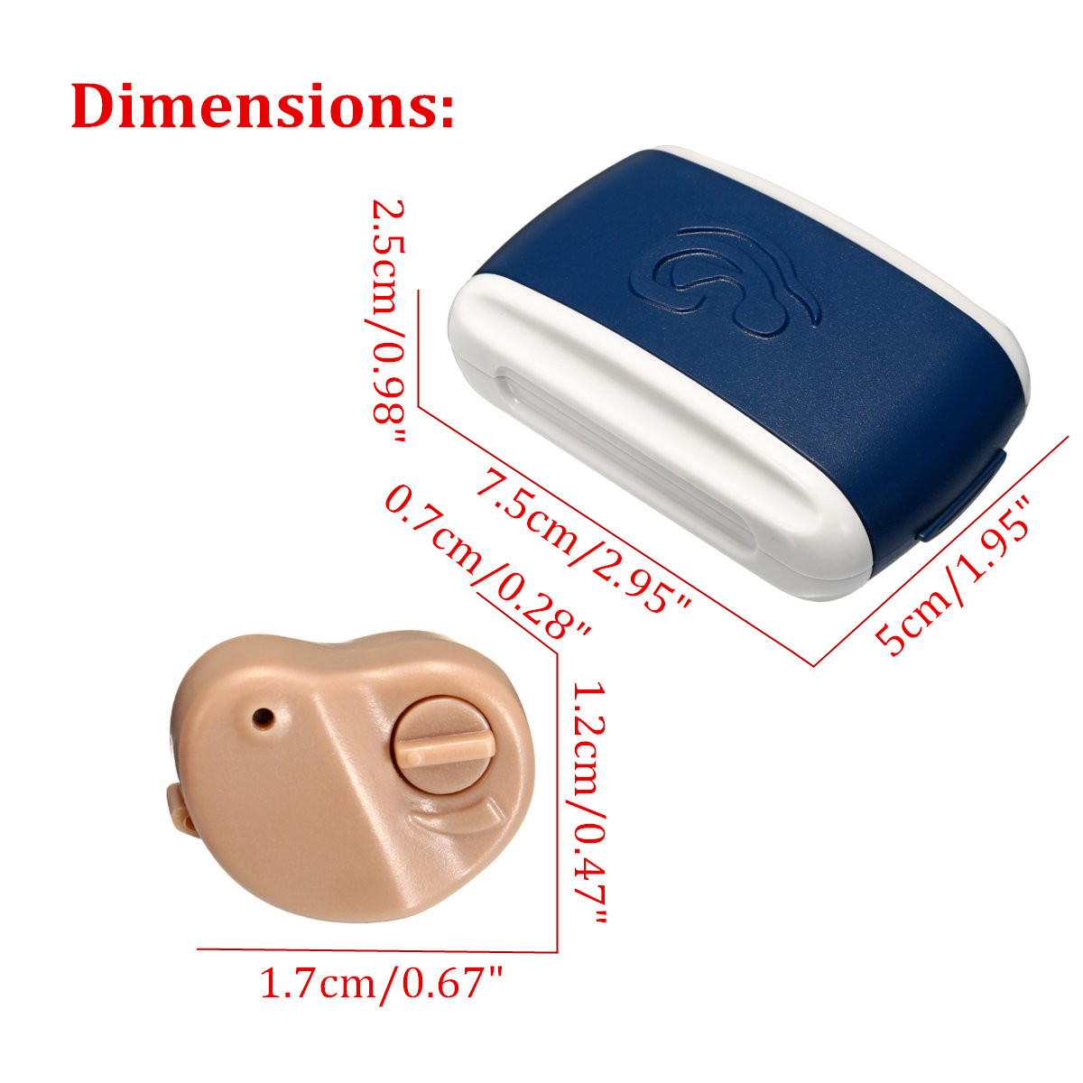Adjustable Digital Hearing Aids Mini In-Ear Best Sound Voice Amplifier Invisible 13