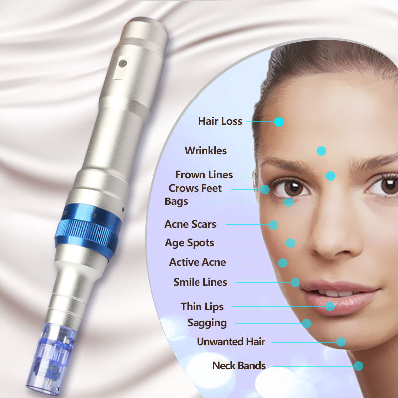 A6-C Electric Pen Auto Micro Needle Anti-Aging Skin Face Care Beauty Machine