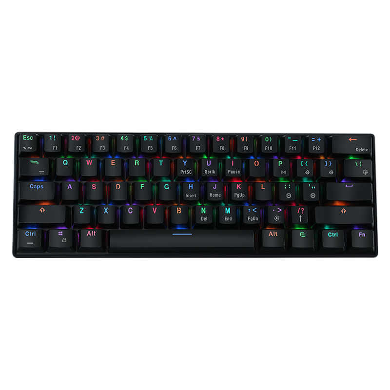 

MantisTek® GK3-61 Bluetooth Wired Dual Mode Cherry Switch RGB 60% Mechanical Gaming Keyboard