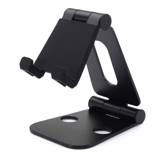Aluminum Double Folding Bracket Stand For Smartphone Tablet 