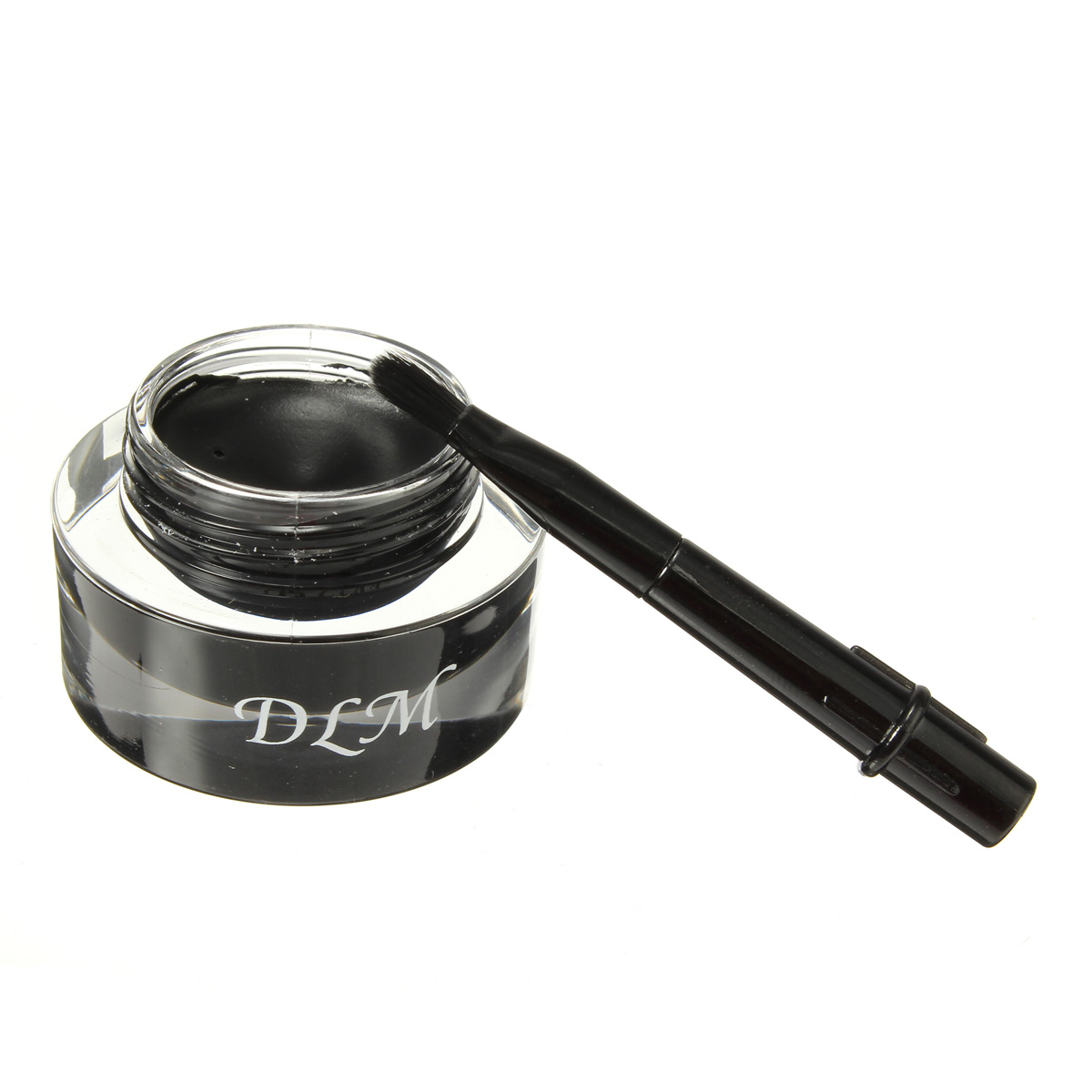 DLM Black Eyeliner Cream Long Lasting Waterproof Makeup with Brush