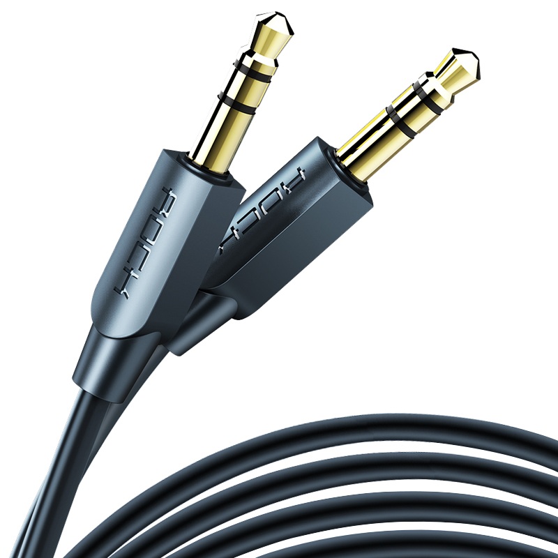 

ROCK A1 3.5mm Jack Gold Plated Audio Cable 3.5mm TPE Male to Male Aux Cable 1M 2M