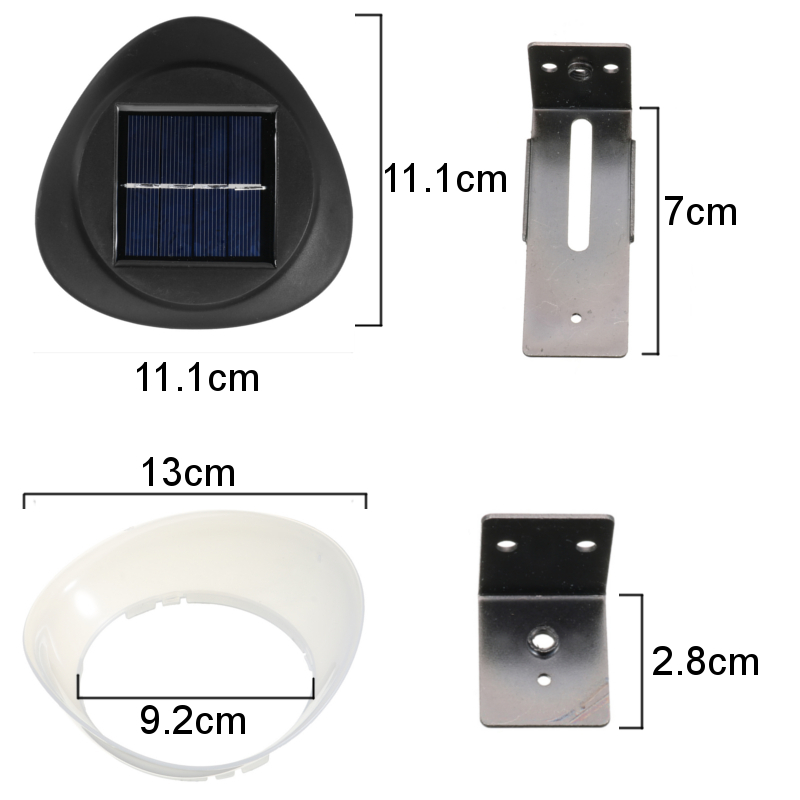 Solar Powered 9 LED Light Sensor Garden Security Wall Lamp Outdoor Waterproof
