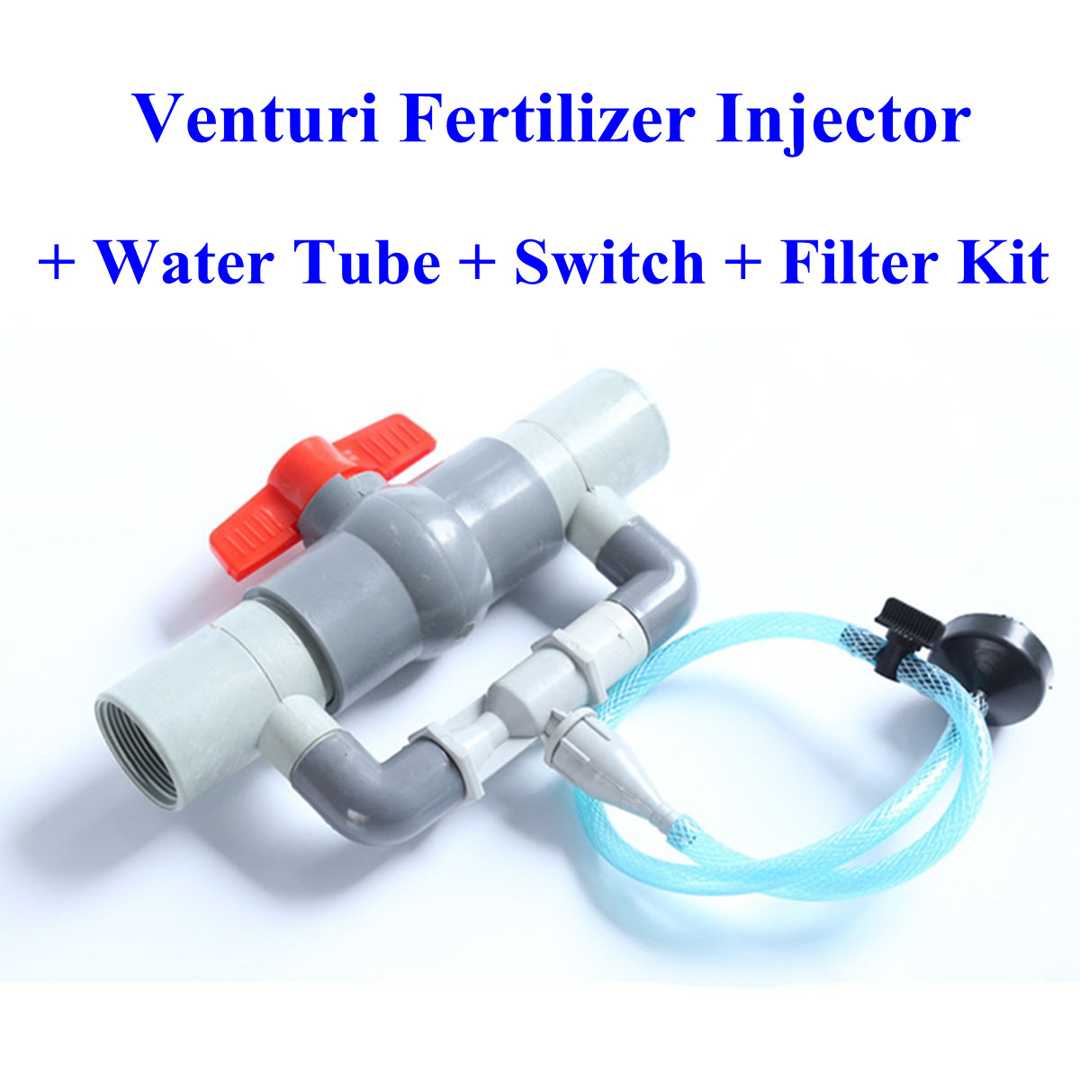 New Garden Irrigation Device Venturi Fertilizer Injector Switch Water Tube Kit 