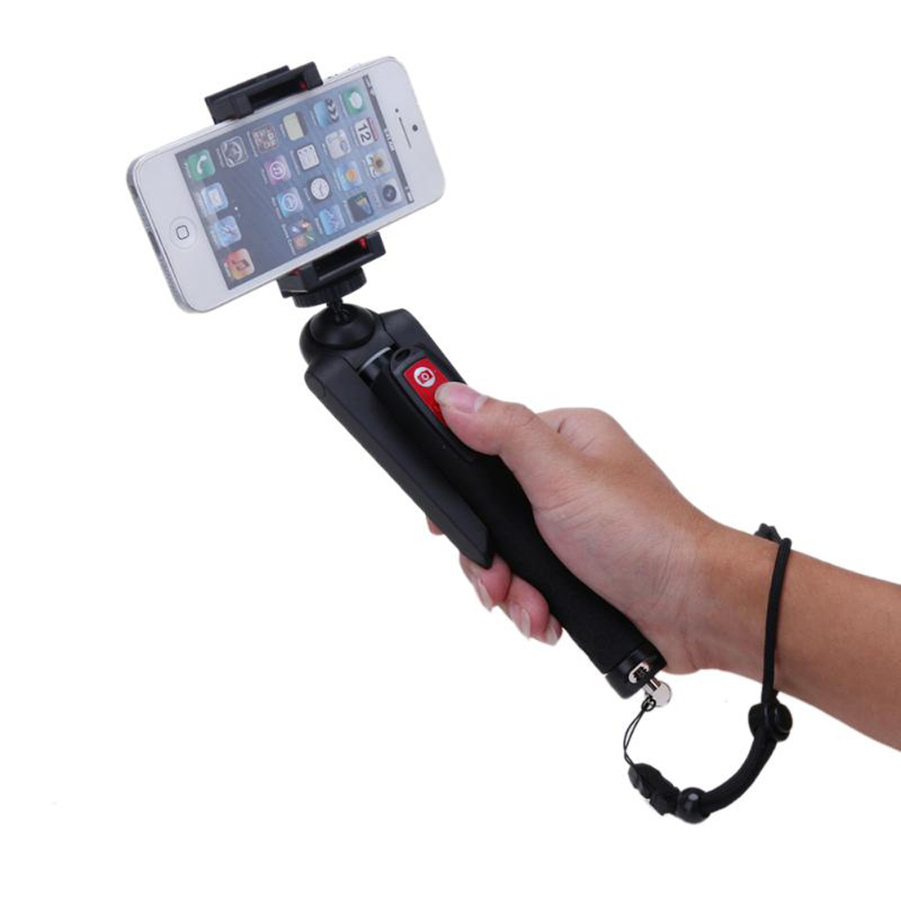 A8 3 In 1 Shutter Remote Mini Tripod Handheld Gimbal Stabilizer W/ Ball Head for Camera Phone Gopro - Photo: 3