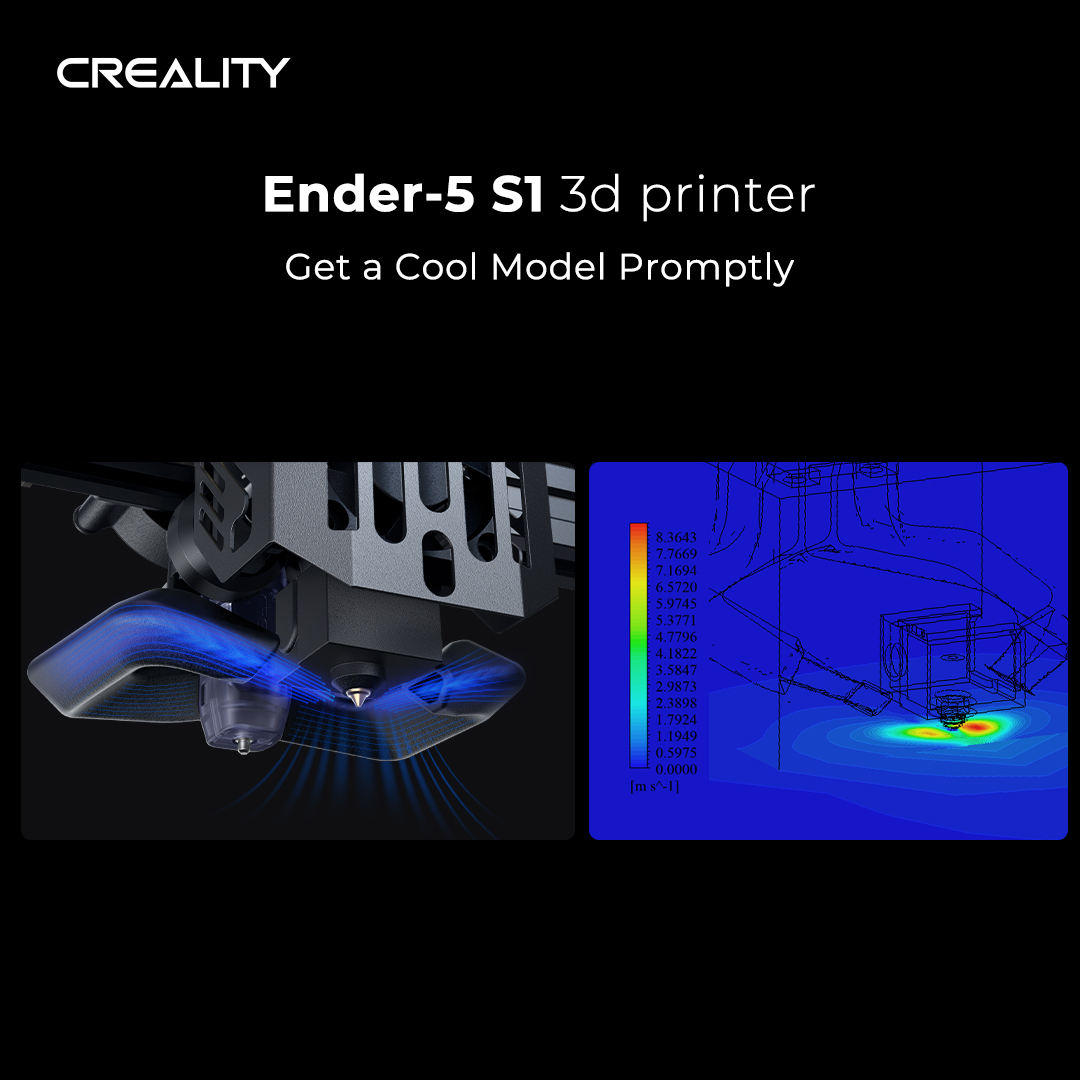 Creality 3D® Ender 5 S1 3D Printer 250mm/s Fast Printing Dual Gear Direct Extruder Auto Leveling