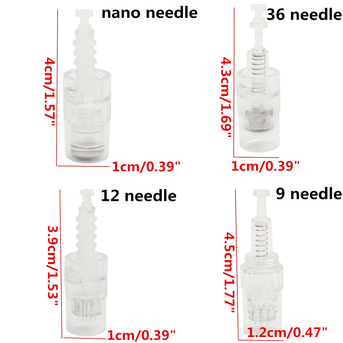 10 Pcs Needle Cartridge tip For Electric Auto Micro Stamp Derma Anti-Aging Pen Dr Pen M5 M7
