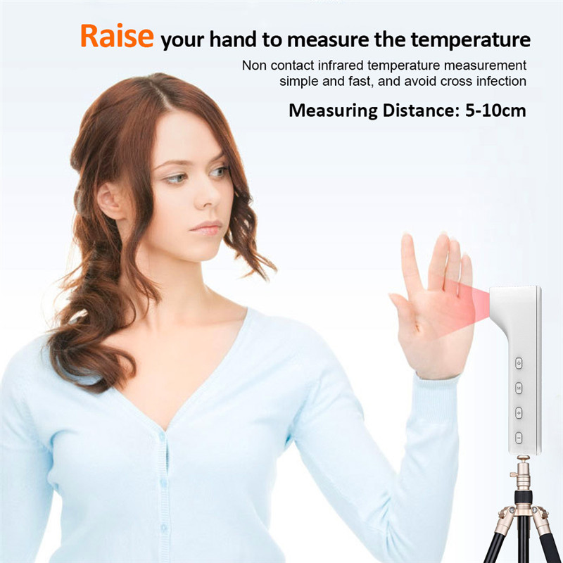 K88 Non-contact IR Infrared Thermometer Forehead Wall-Mounted LCD Digital High Precision Thermometer With Fever Alarm