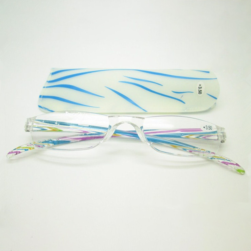 Homens Mulheres Multicolor PC Presbyopic Óculos Leitura Portátil Óculos Com Caixa