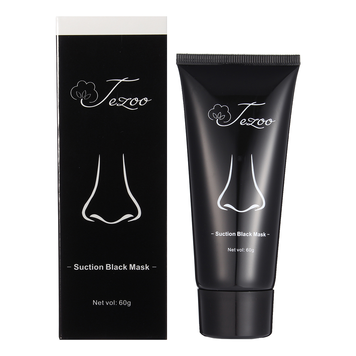 Tezoo Blackhead Suction Mask Bamboo Charcoal Black Mud Pores Purifying Peel Off Deep Cleansing