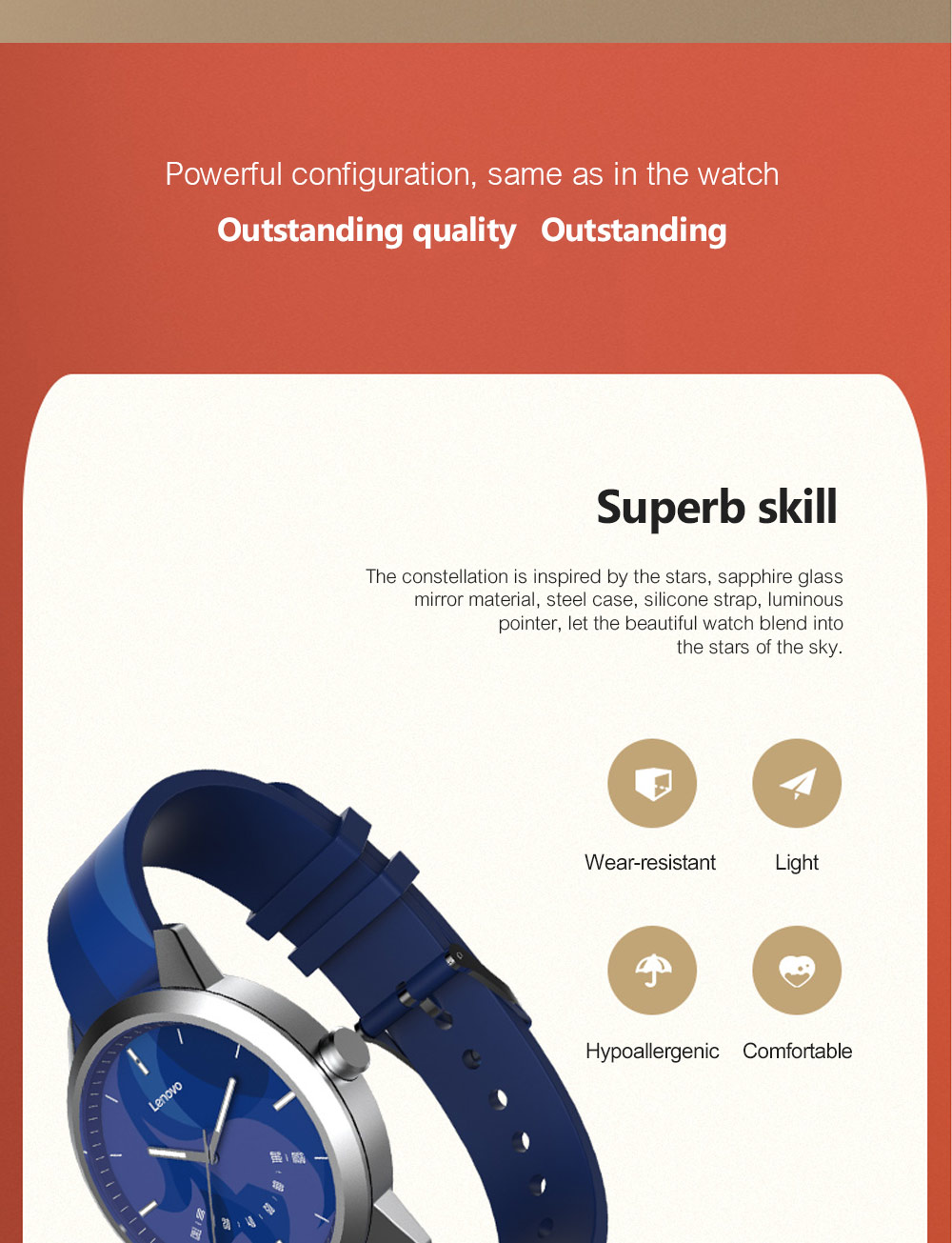 Lenovo Watch 9 Smart Watch Sapphire Glass 5ATM Sleep Monitor Remote Camera Constellation Edition 34