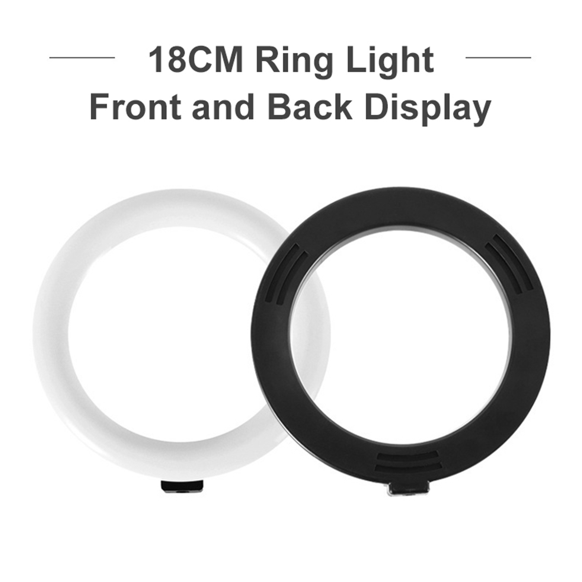 3 Light Modes 9 Brightness 7 inch LED Ring Fill Light LED Ring Full Light Tripod Stand Live Selfie Holder with USB Plug for YouTube Tiktok VK Vlog Makeup