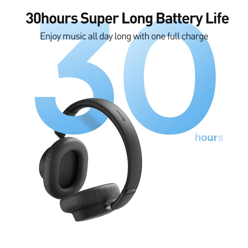 Baseus Bowie D03 Wireless Headset bluetooth V5.3 Headphone 40mm Driver Low Latency Stereo Portable Headphones with Mic