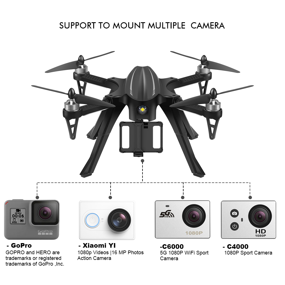 Eachine EX2H Brushless WiFi FPV With 1080P HD Camera Altitude Hold RC Drone Quadcopter RTF - Photo: 8
