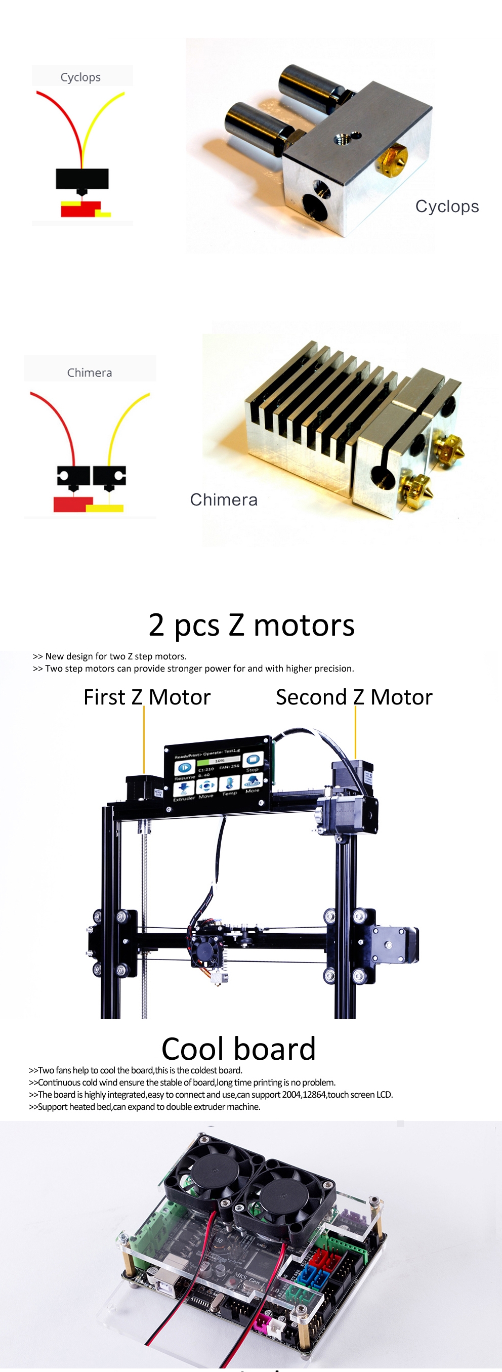 FLSUN® C Plus Desktop DIY 3D Printer With Touch Screen Dual Nozzle Auto Leveling Double Z-motors Support Flexible Filament 300*300*420mm Printing Size 8