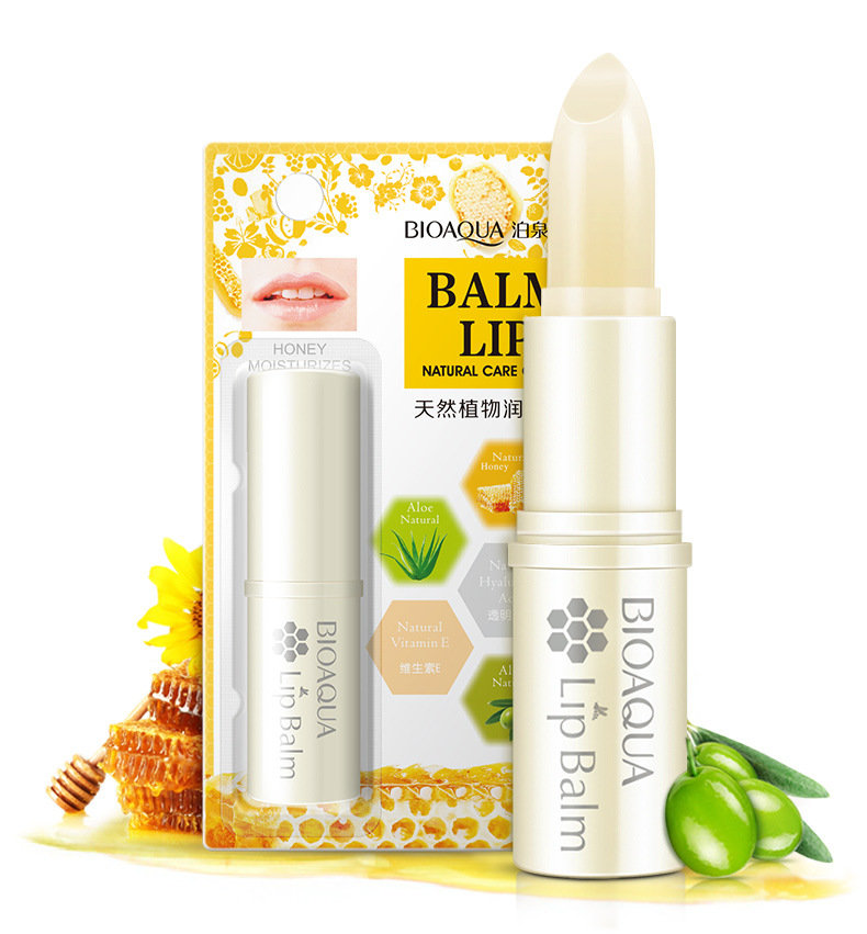 BIOAQUA Natural Honey Lip Balm Moisturizing Smooth Soft Nourish Lips Care