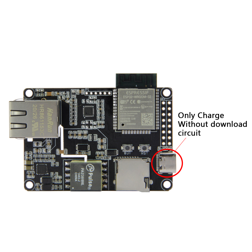 LILYGO® TTGO T-Internet-POE Expansion Board ESP32-WROOM LAN8720A Chip Ethernet Adapter Programmable Hardware