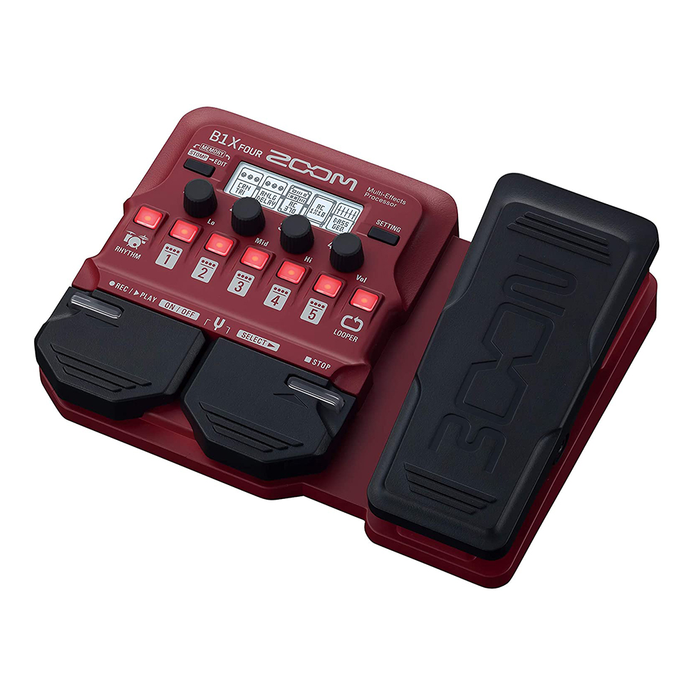 Zoom B1 FOUR/B1X FOUR Bass Guitar Multi-Effects Processor Pedal, With Built-in effects,Amp Modeling, Looper, Rhythm Section, Tuner, Battery Powered - Photo: 6