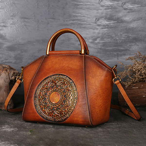 Handbags & Bags - Women Genuine Leather Vintage Totem Designer Handbag Shoulder Bag was listed ...