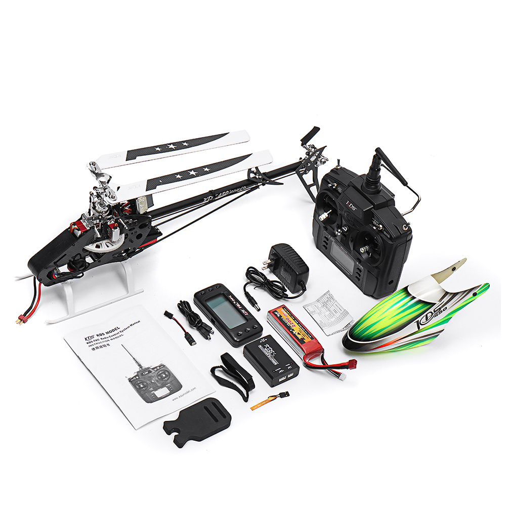 KDS 450BD FBL 6CH 3D Flying RC Helicopter RTF With EBAR V2 Gyro' - Photo: 12