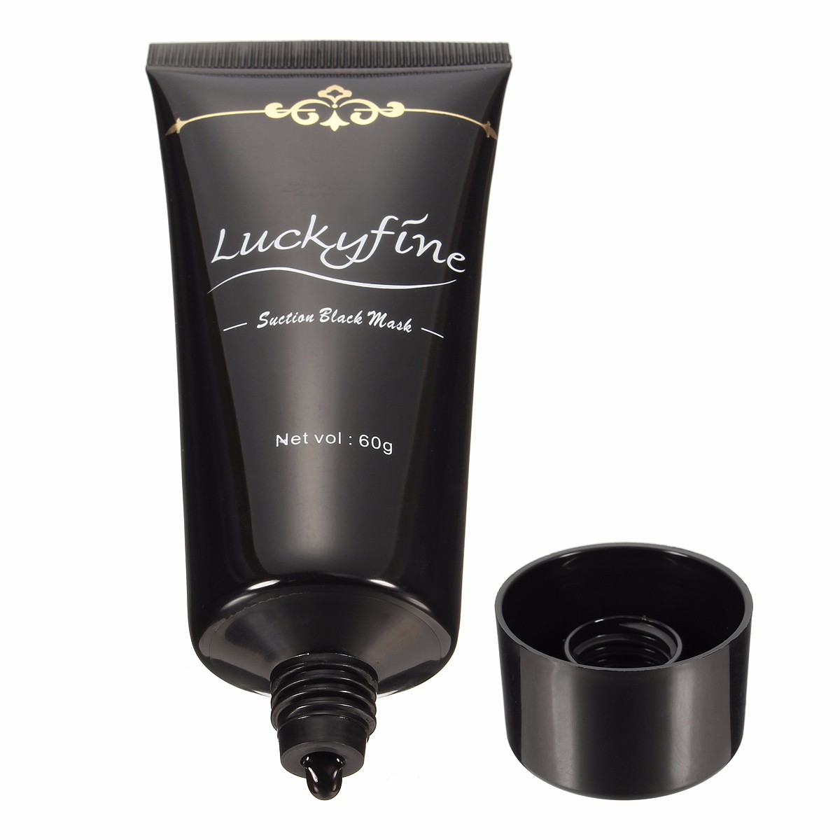 Deep Cleansing Set Luckyfine Peel-Off Blackhead Facial Black Masks & DIY Mud Treatment Flat Brush