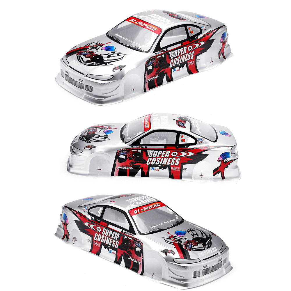1/10 RC Car Clear Body Shell Modification 190mm On Road Drift for Nissan S15 Model Parts - Photo: 11