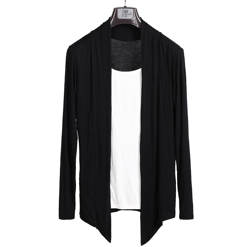 

Casual Solid Color Long Sleeve Cardigans Cotton for Men