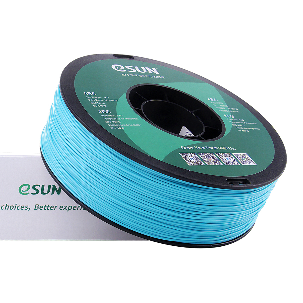 eSUN® ABS 1KG 3D Printing Filament 1.75mm ABS 3D Printer Filament Vacuum Packaging 1KG 2.2 LBS Spool 3D Printing Materials for 3D Printer