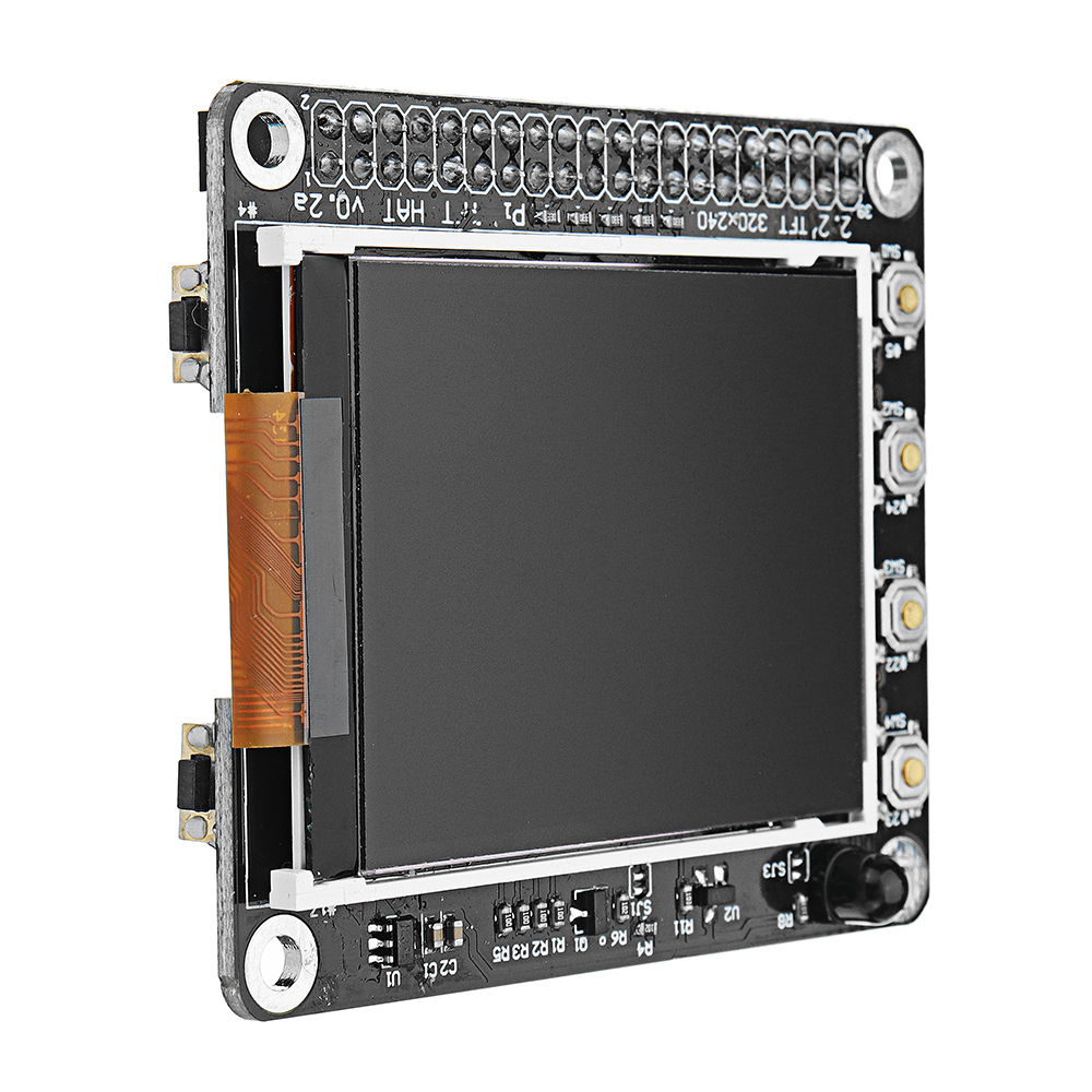 2.2 inch 320x240 TFT Screen LCD Display Hat With Buttons IR Sensor For Raspberry Pi 3/2B/B+/A+ 75