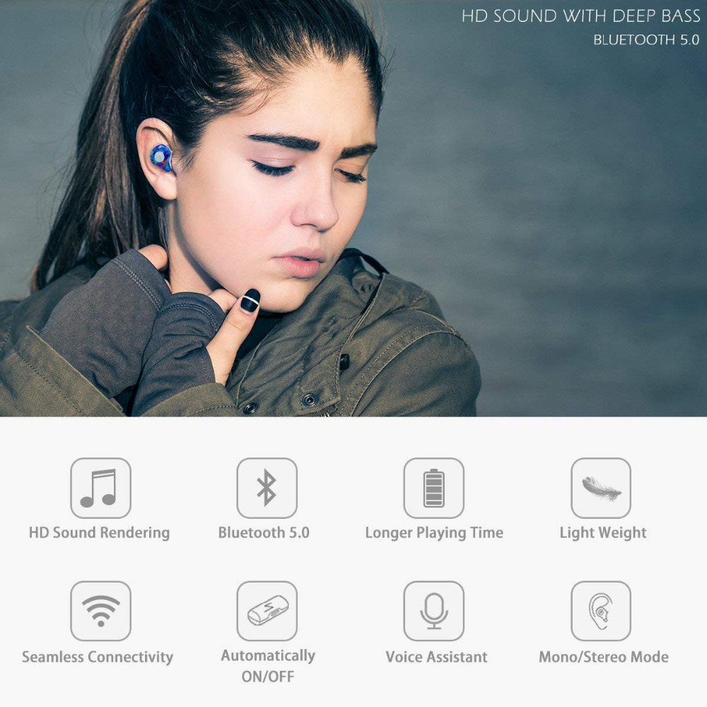 [Bluetooth 5.0] Sabbat X12 Pro TWS Bluetooth Earphone Dual Mic Headphones with Charging Box 17