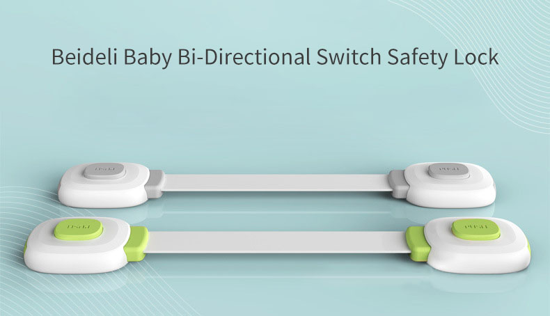 Beideli Baby Bi-Directional Switch Safety Lock Adjustable Strap Baby Cabinet Armario Drawer Locker Childproof Security Latches