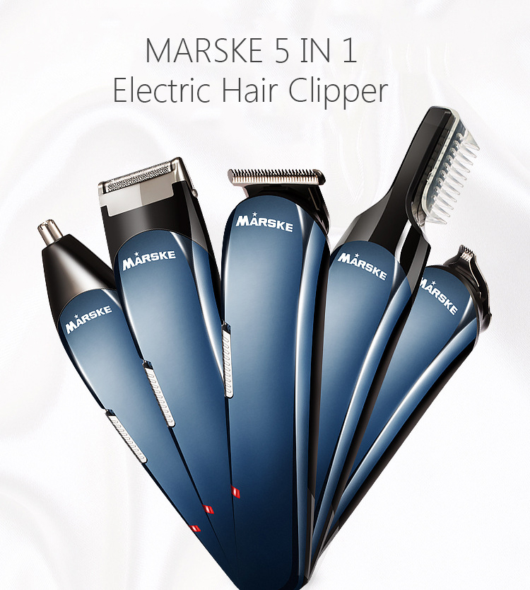 MARSKE 5 in 1 Multifunctional Hair Clipper Nose Hair Trimmer