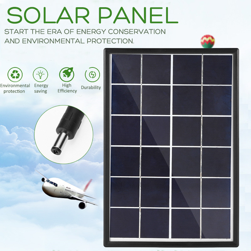 6W 6V 266*175*17mm Polysilicon Solar Panel with Cable & Border 7