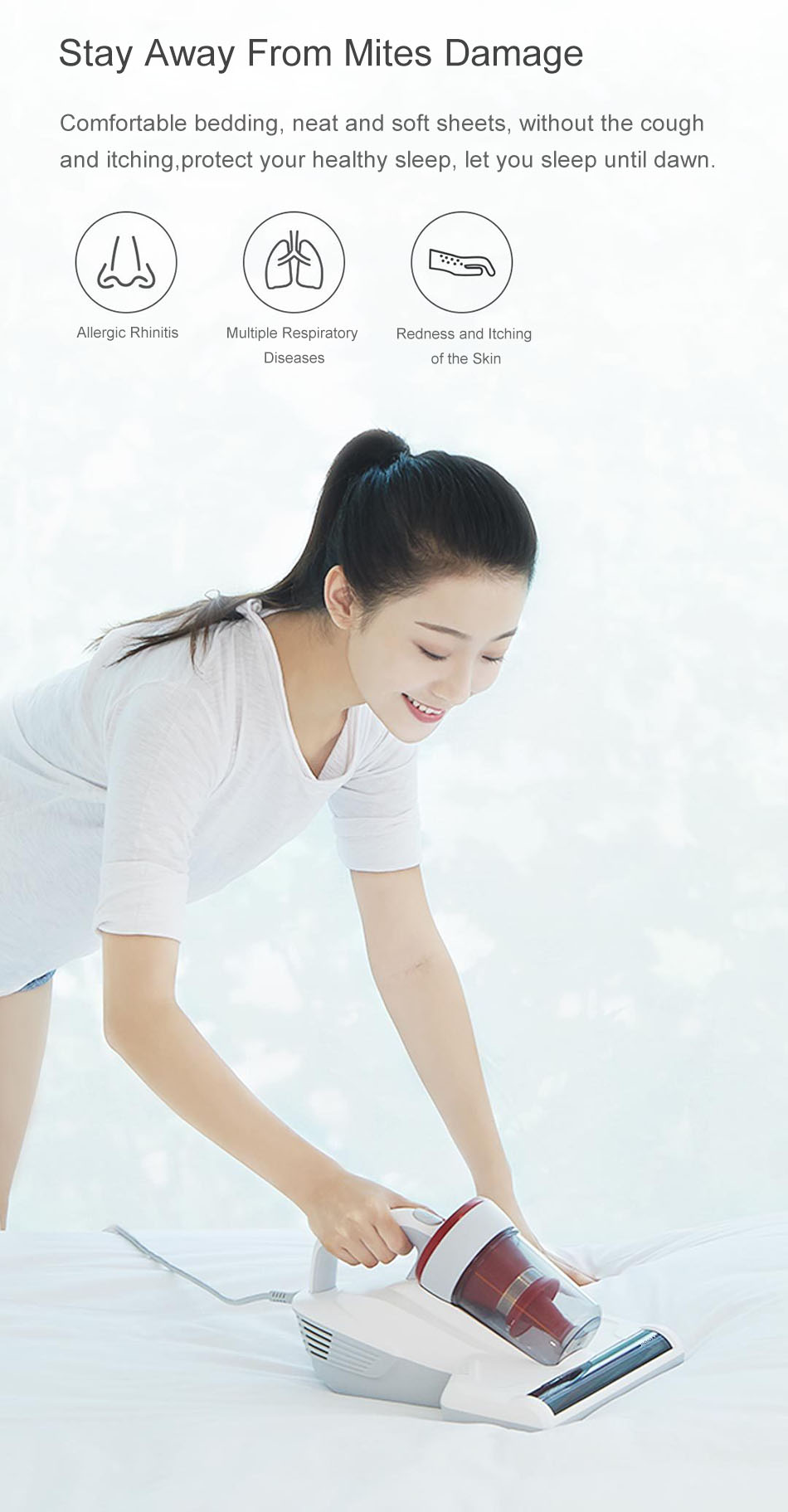 Xiaomi Jimmy JV11 Handheld Dust Mite Vacuum Cleaner Controller Ultraviolet Sterilization for Sofa 17