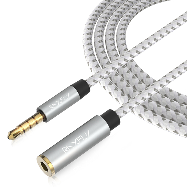 

RAXFLY 3.5MM от мужчины к женскому аудиоусилителю AUX удлинительный кабель для iPhone X 8Plus Speaker Headphone MP3