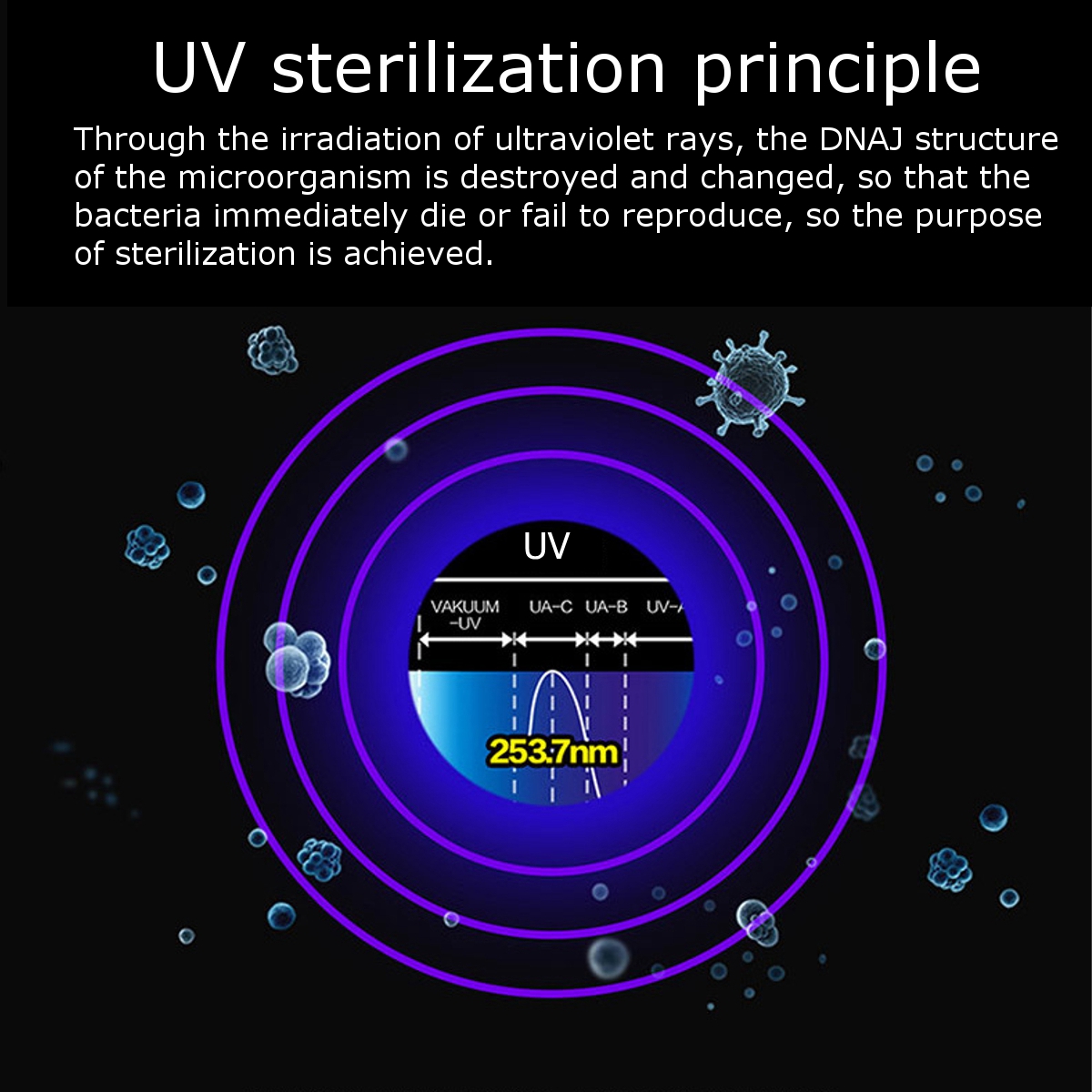 Multifunctional UV Sterilization Box Mobile Phone Mask Sterilization Container for Home Care
