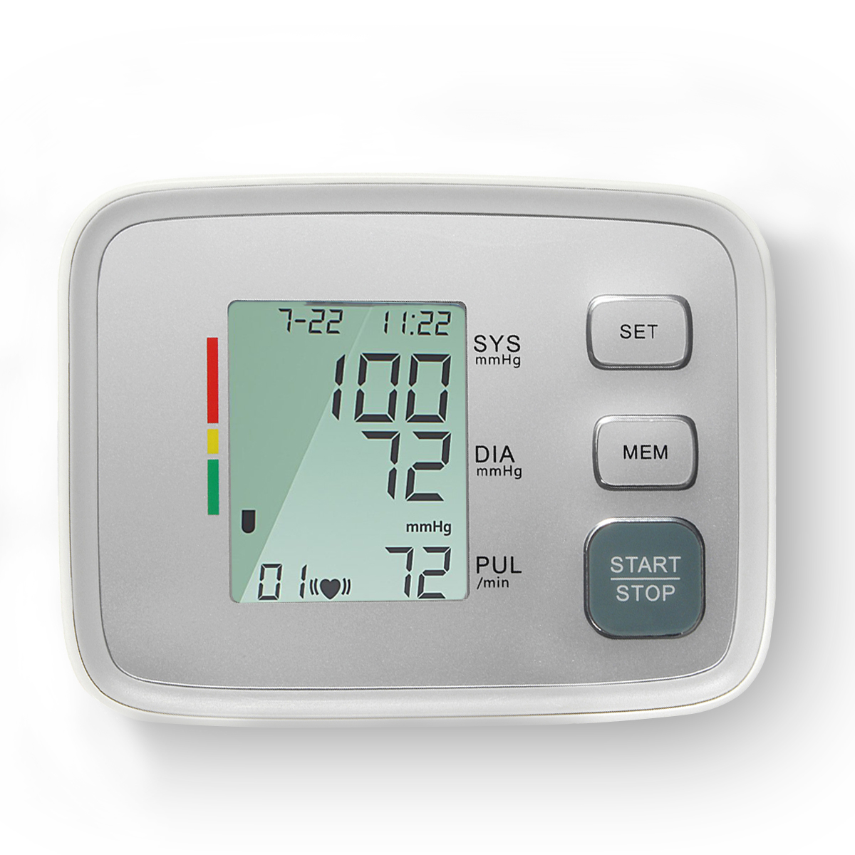 

LCD Digital Arm Blood Pressure Pulse Monitor Health Care Upper Sphygmomanometer