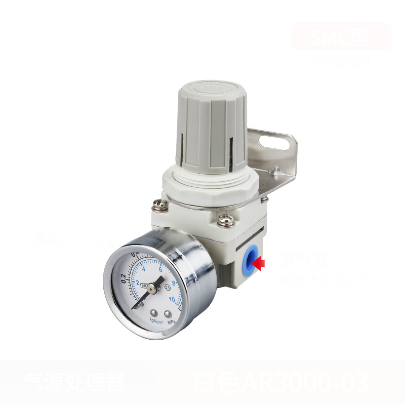 LAIZE AR2000-5000 Type Pneumatic Air Filter Regulator Gas Source Treatment Pressure Gauge for Air Compressor