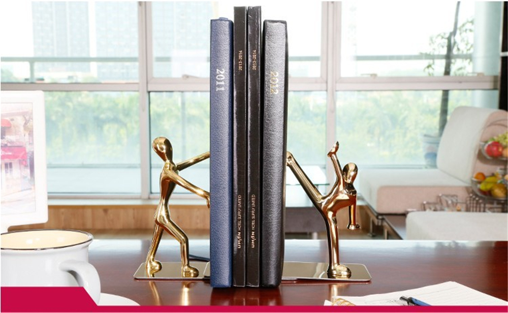 2pcs Humanoid Figure Books Holder Desk Organizer Bookshelf Home Office Decor Desk Accessories Ornaments Supplies